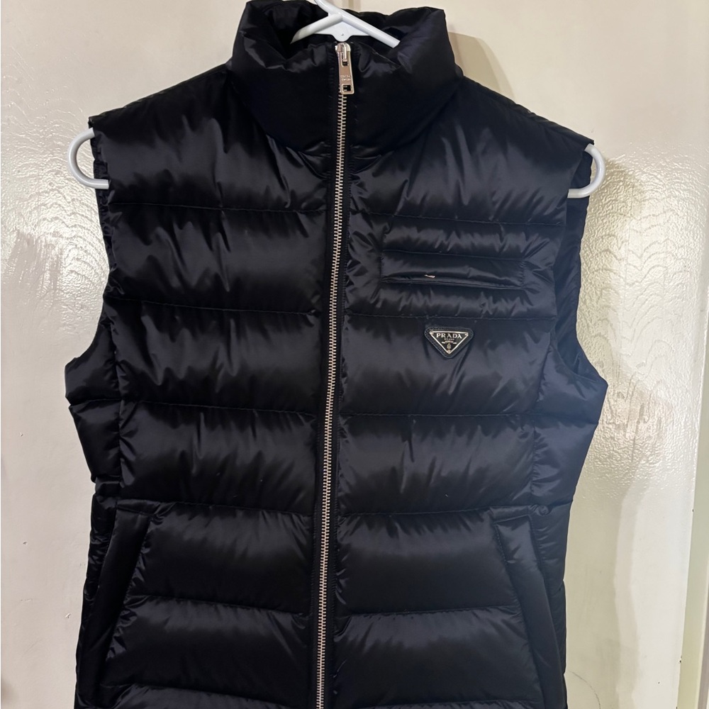 Prada Women's Sleek Black Quilted Vest